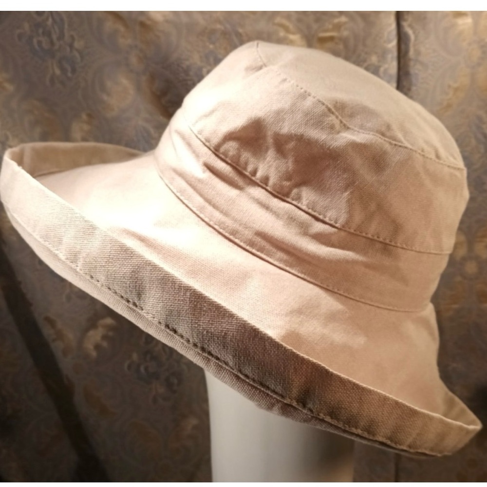 The Scala Collection Elegant Cream Women's Sun Hat-100% Polyester